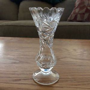 Small crystal vase